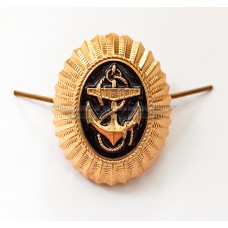Кокарда овальная металл на фуражку Военно-Морского флота