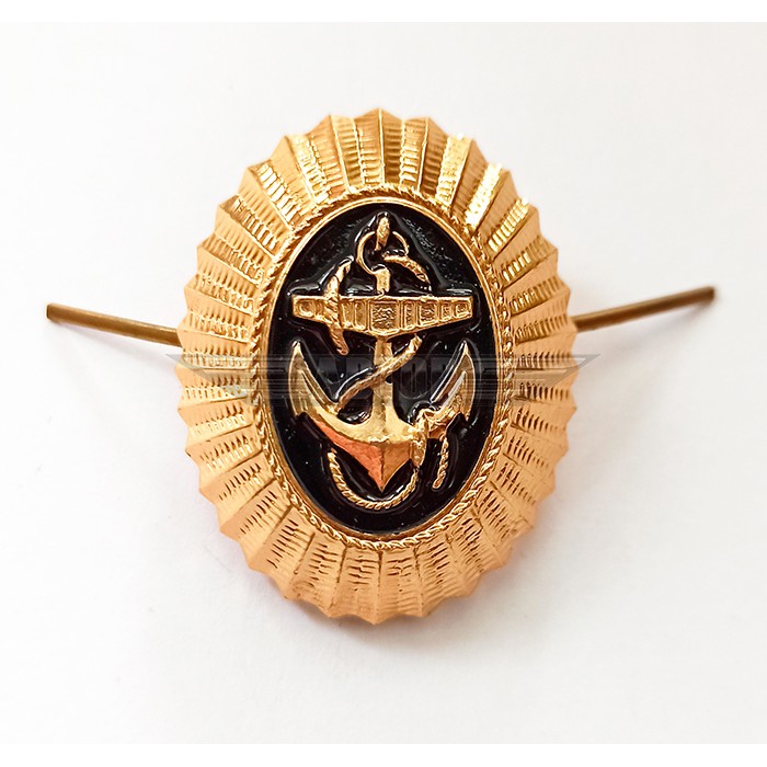 Кокарда овальная металл на фуражку Военно-Морского флота рядового состава